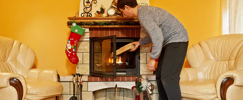 Rusted Metal Fireplace Restoration in Lemont, Illinois